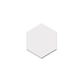 Allegory Hexagon White 17.5cm x 20cm Wall and Floor Tile
