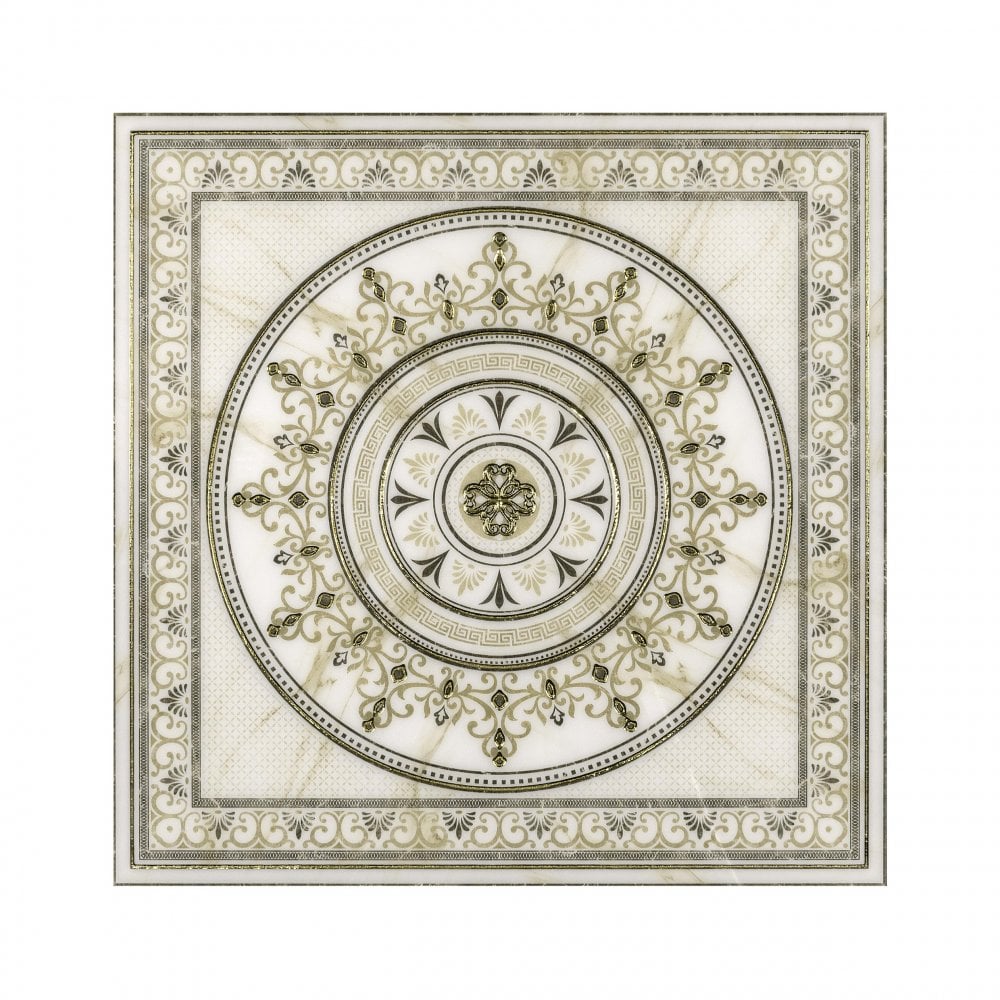 Arianna Gold 80cm x 80cm Decor Floor Tile