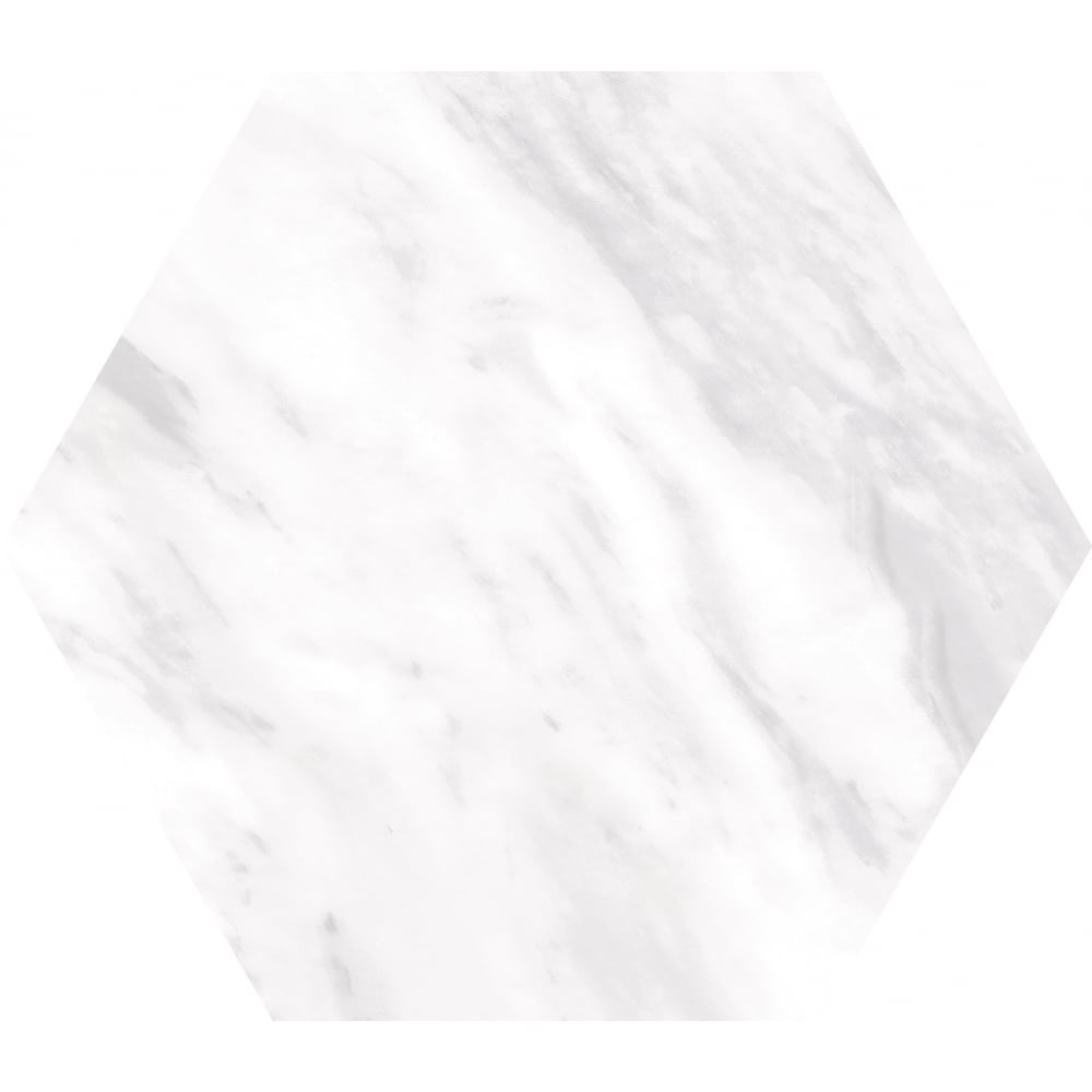 Bardiglio Light Hexagon 17.5cm x 20cm Wall & Floor Tile