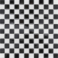 Black and White Chequer Gloss (2.3cm x 2.3cm) 30cm x 30cm Mosaic Tile