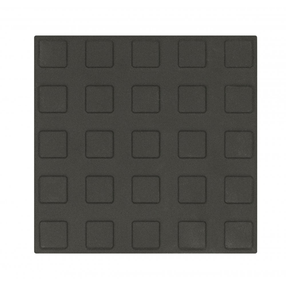 Black with Square Studs 14.6cm x 14.6cm Floor Tile