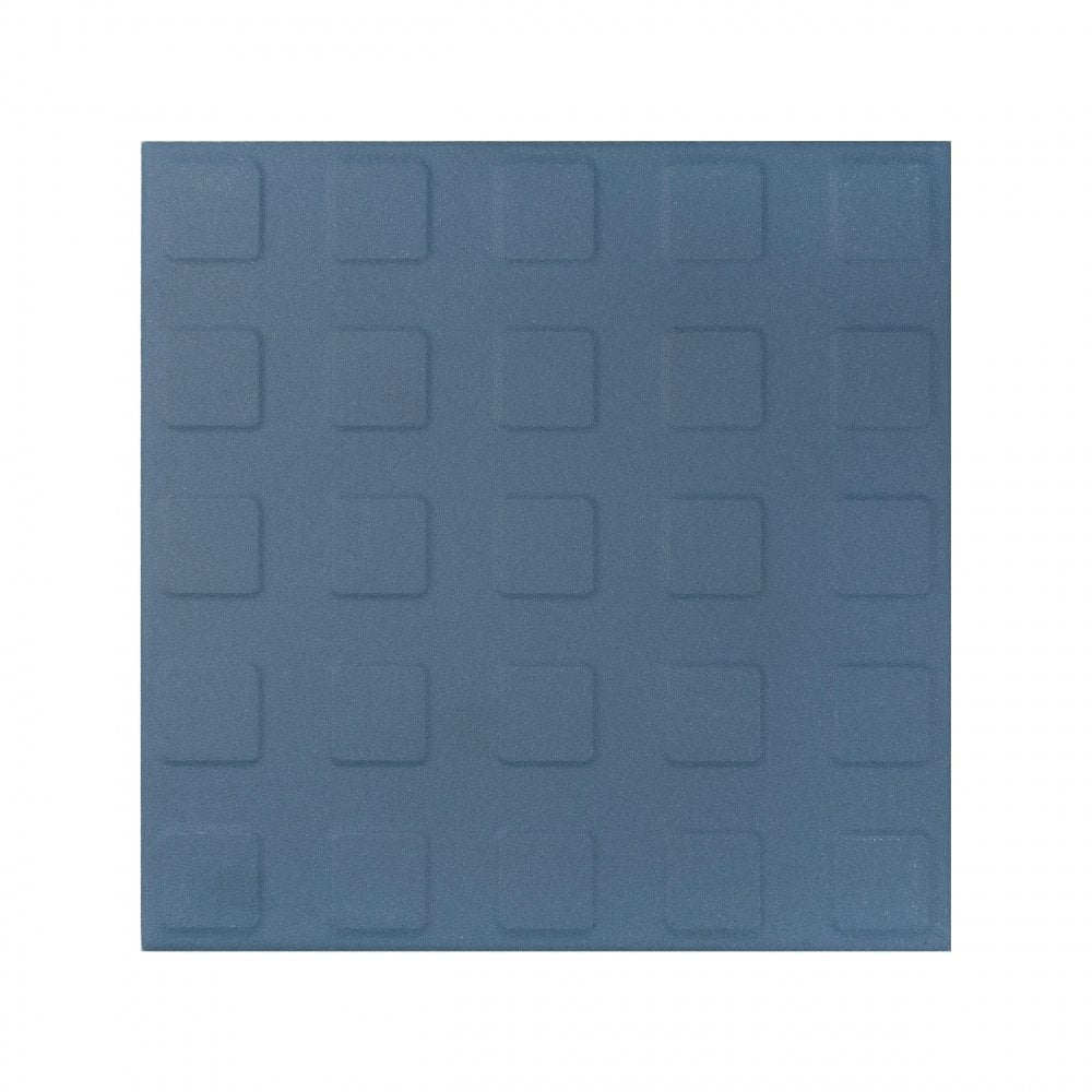 Blue with Square Studs 14.6cm x 14.6cm Floor Tile