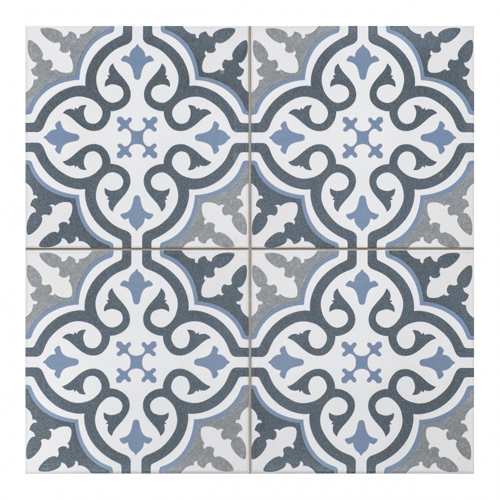 Briana Marine 45cm x 45cm Wall & Floor Tile