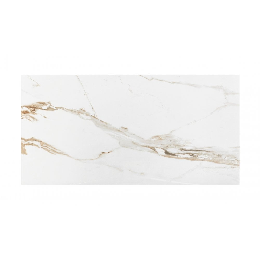 Capel Gold Polished 80cm x 160cm Marble Effect Tiles