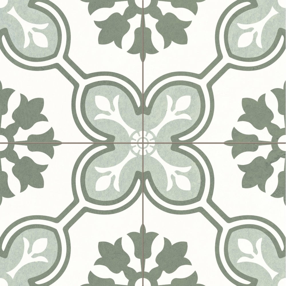 Chateau Vert 45cm x 45cm Wall & Floor Tile