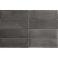 Coco Black Hat Matt 5cm x 15cm Wall Tile