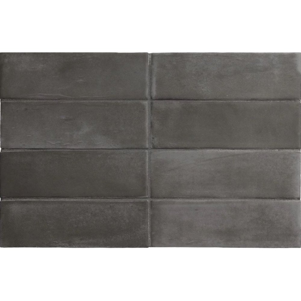 Coco Black Hat Matt 5cm x 15cm Wall Tile