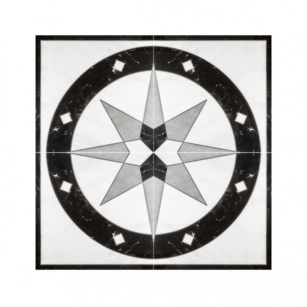 Compass 60cm x 60cm Floor Tile (4 tile set)