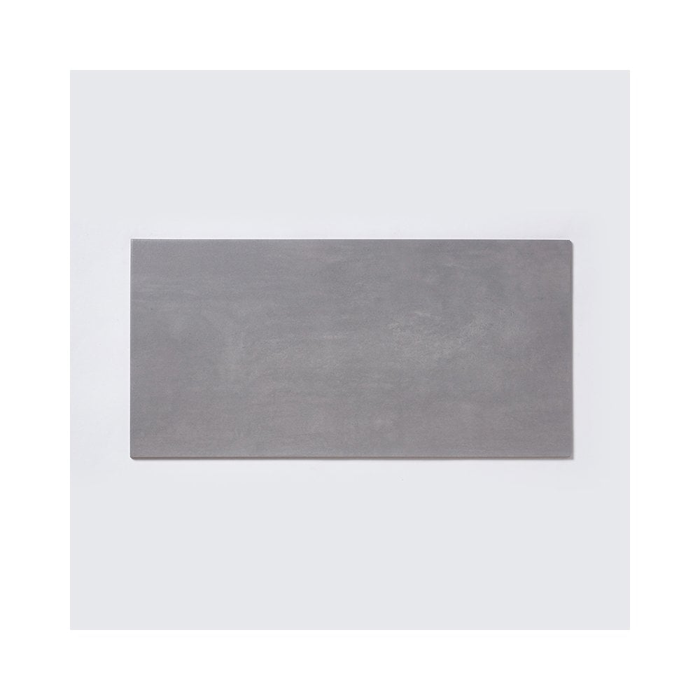 Concrete Flower Dark Grey 29.7cm x 59.8cm Floor Tile