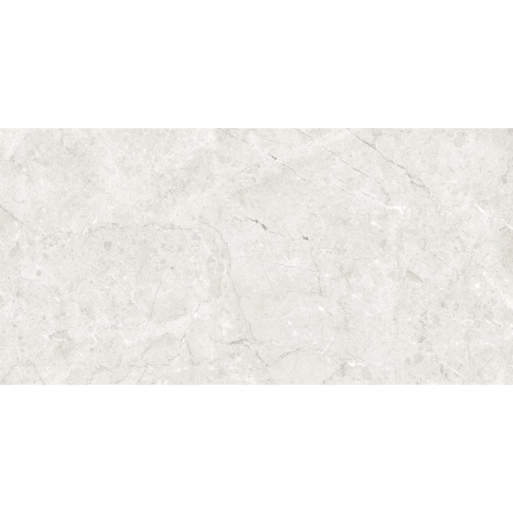 Cosy Snow White Polished 60cm x 120cm Wall and Floor Tile