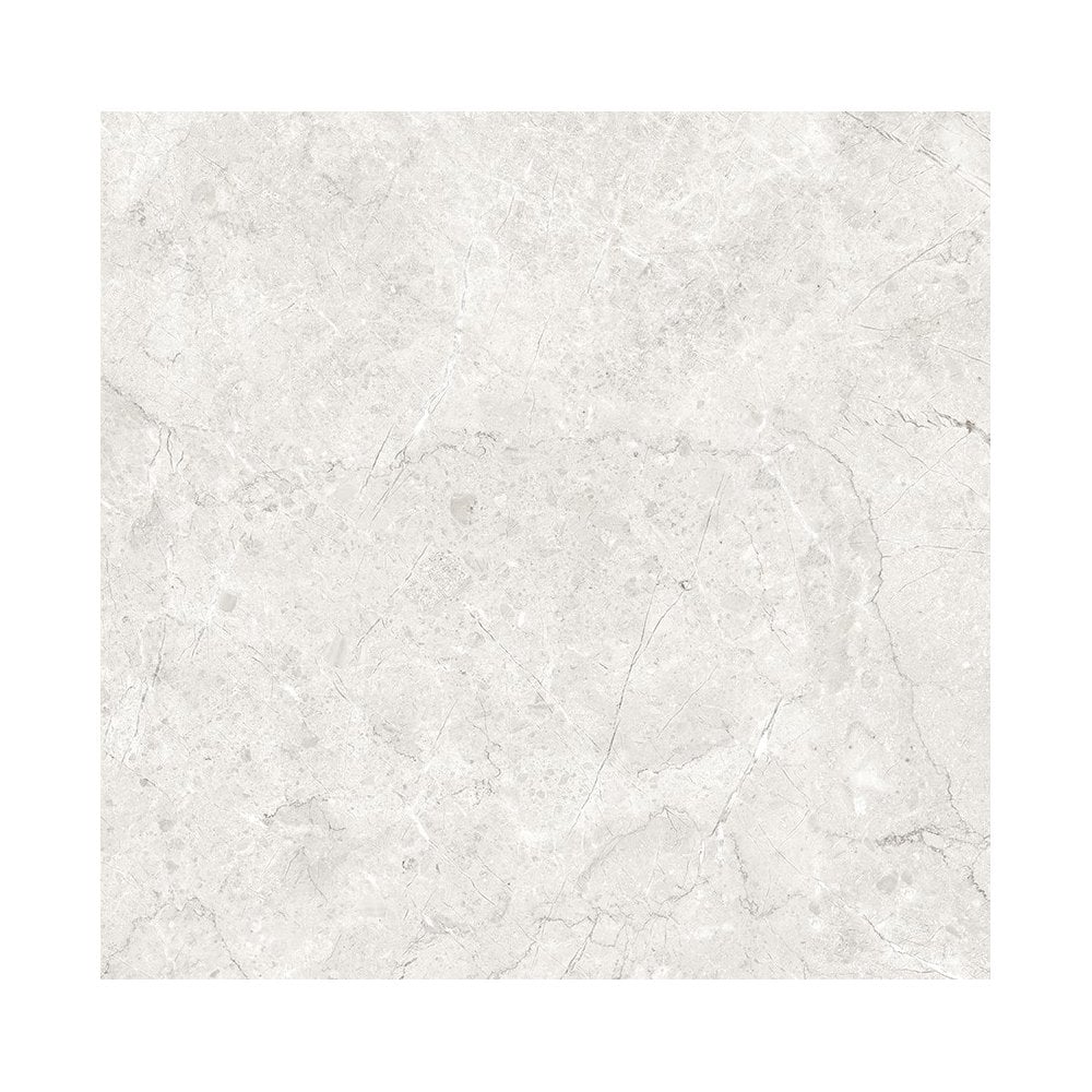 Cosy Snow White Polished 60cm x 60cm Floor Tile