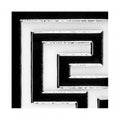 Crystal Greek Key Corner 15cm x 15cm Wall & Floor Tile