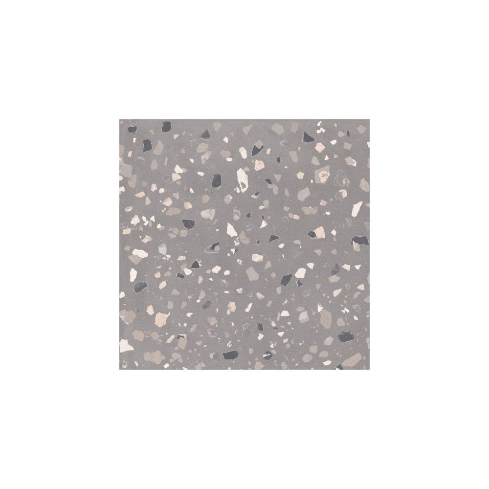 DeConcrete Grey Terrazzo 60cm x 60cm Wall & Floor Tile