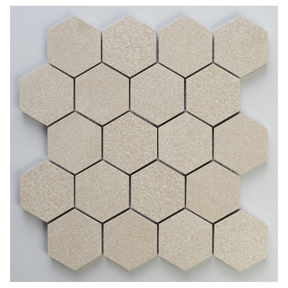 Dune Beige Mix Stone 24.5cm x 28cm Mosaic Tile