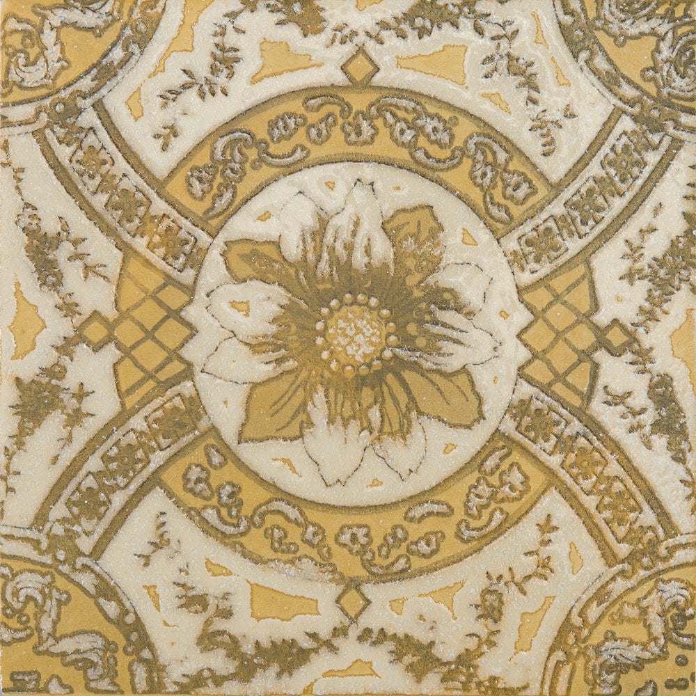 Elisabeth Gold 20.4cm x 20.4cm Wall & Floor Tile