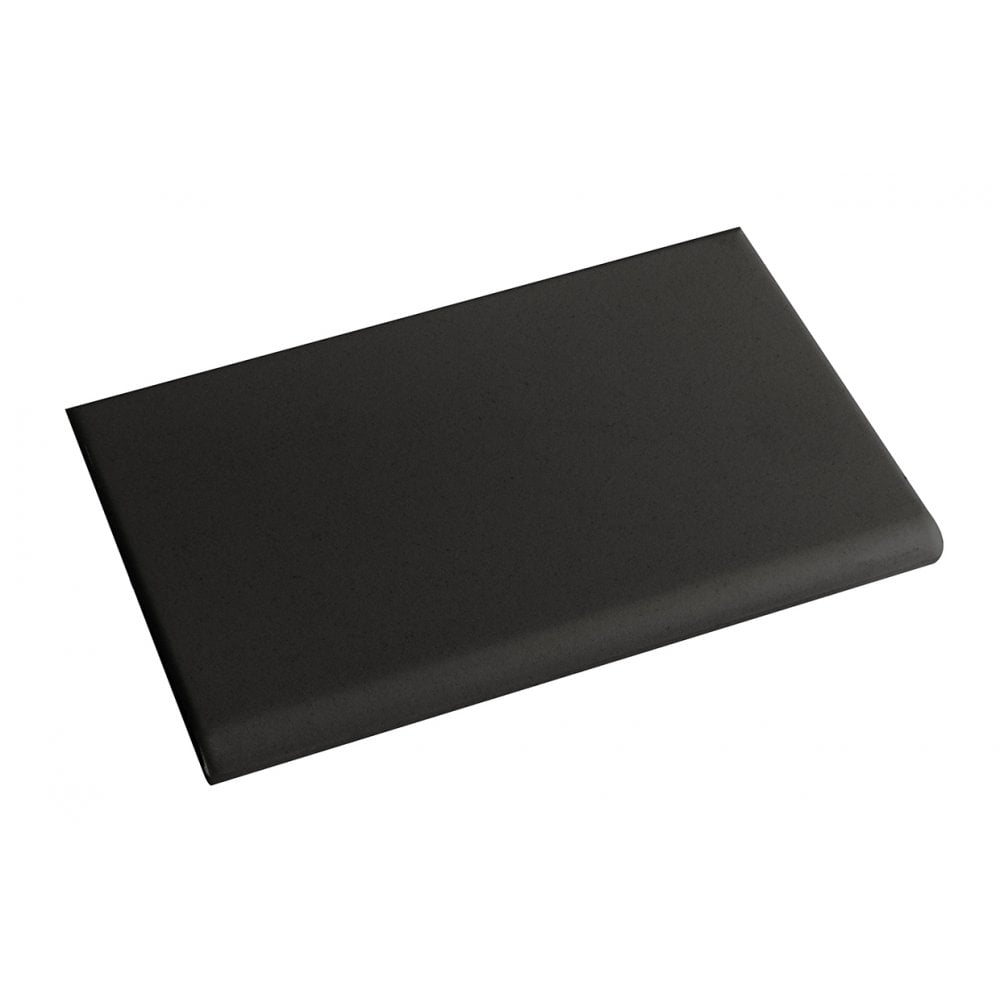 Fireplace Black Bull Nose Quarry 9.6cm x 14.6cm Floor Tile