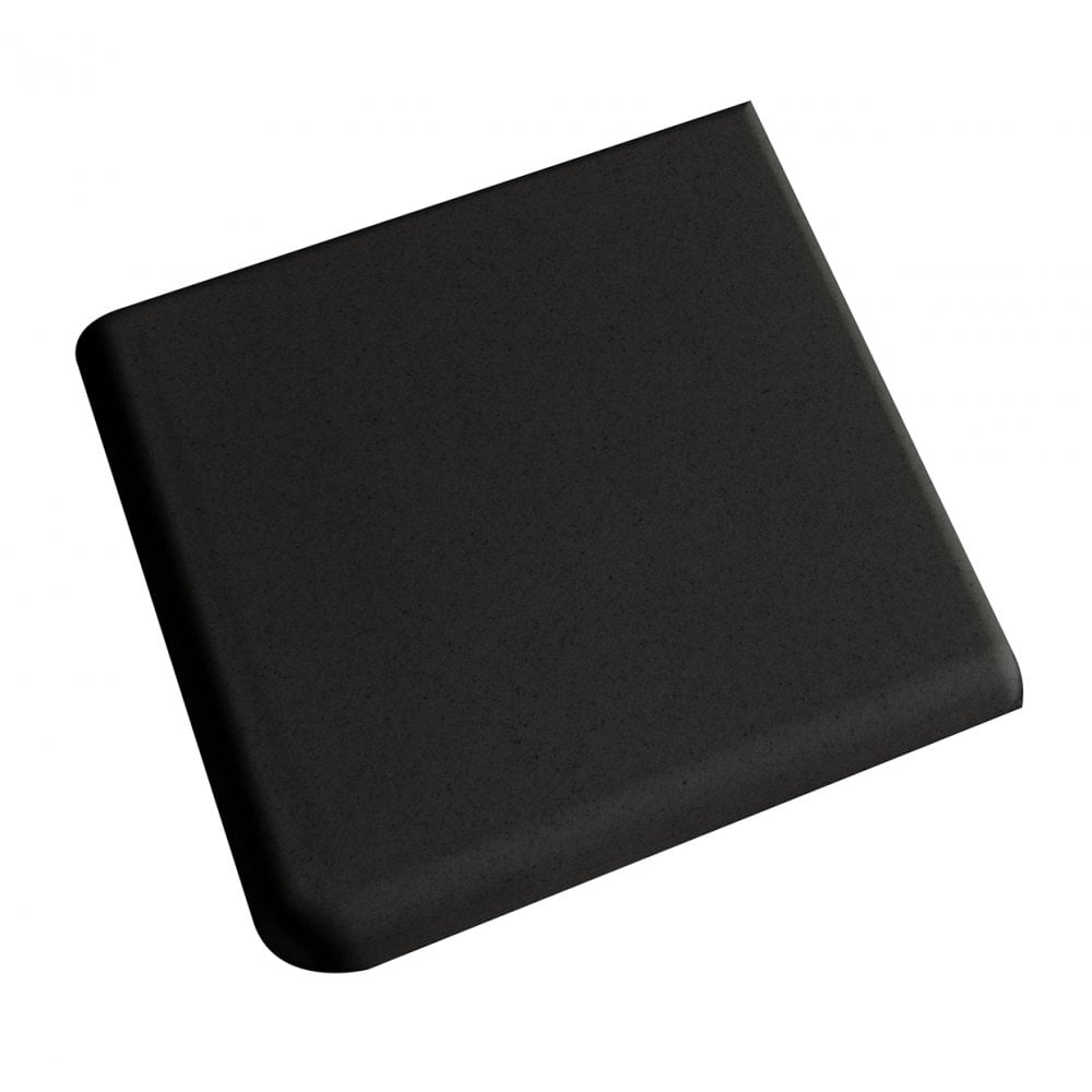 Fireplace Quarry Corner Black 9.6cm x 9.6cm Floor Tile
