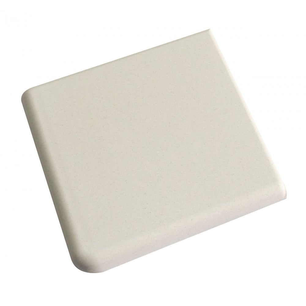 Fireplace Quarry White Corner 9.6cm x 9.6cm Floor Tile