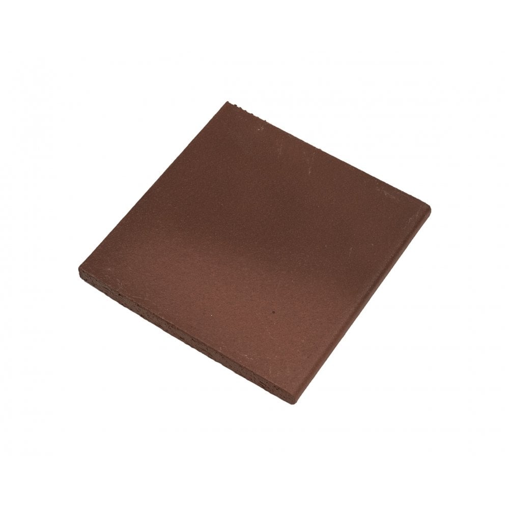 Flame Dark Red Quarry Bullnose 15cm x 15cm 12mm Floor Tile