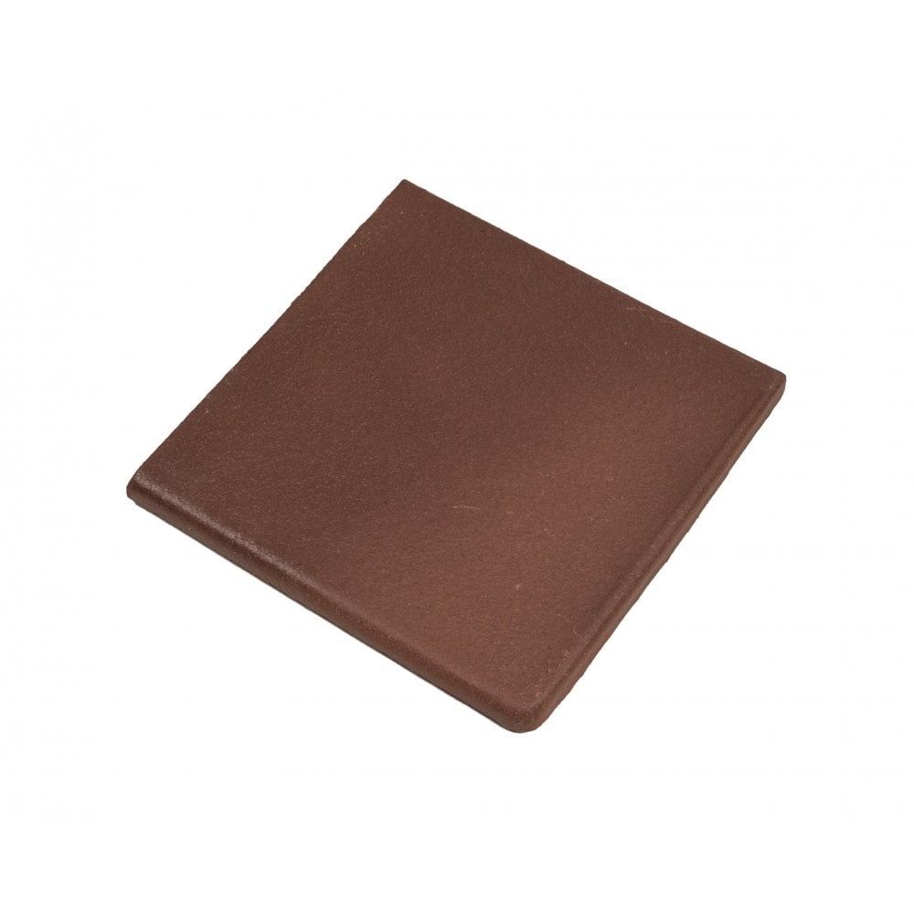Flame Dark Red Quarry Corner 15cm x 15cm 12mm Floor Tile