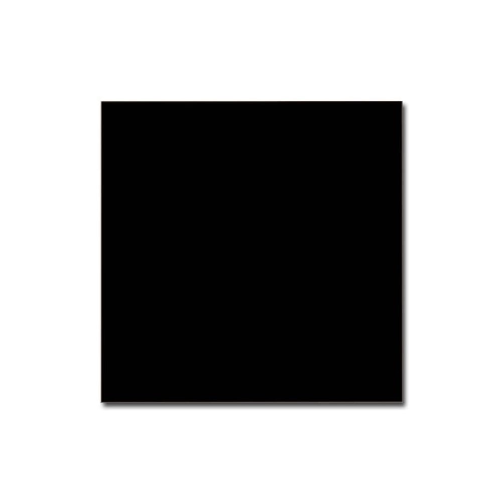 Flat Black Gloss 15cm x 15cm Wall Tile