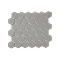 Full Body Hexagon Matt Medium Grey Mosaic (5.1cm x 5.1cm) 32.5cm x 28.1cm Wall & Floor Tile