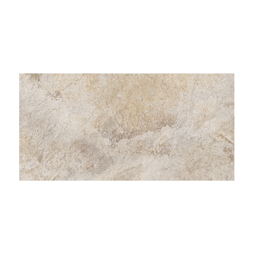 Gaia Cream Stone Effect 29.8cm x 59.8cm Wall & Floor Tile