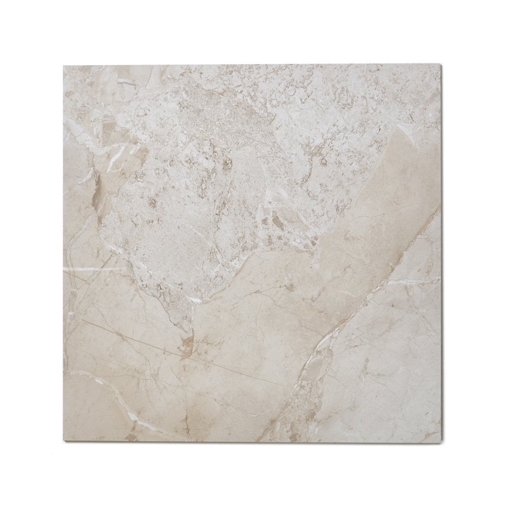 Geo Pebbles Cream 60cm x 60cm Wall and Floor Tile