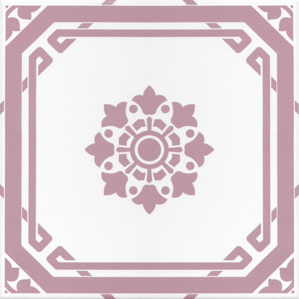 Hampshire Ruby Pink 22.5cm x 22.5cm Wall & Floor Tile