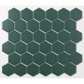 Hexagon Buckingham Green Matt (5.1cm x 5.1cm) 30cm x 28cm Mosaic Tile