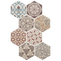 Hexagon Harmony Colour 17.5cm x 20cm Wall & Floor Tile