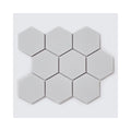 Hexagon XL Matt White 29.55cm x 25.6cm (9.5cm x 11cm) Mosaic Tile