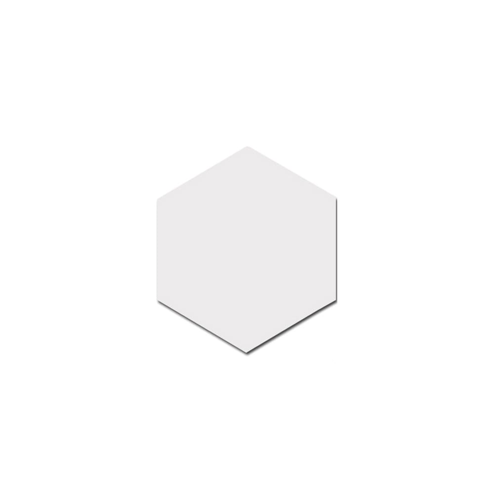 Hexatile Matt White 17.5cm x 20cm Wall and Floor Tile