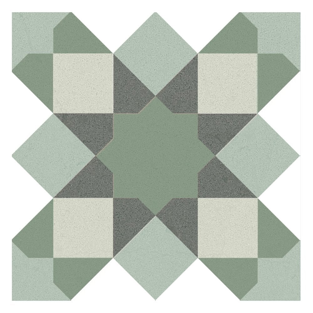 Hydra Green 20cm x 20cm Wall & Floor Tile