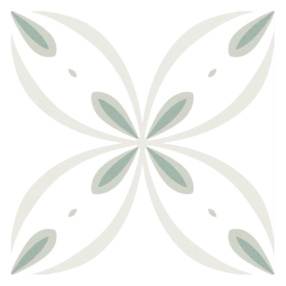 Itaca Green 20cm x 20cm Wall & Floor Tile