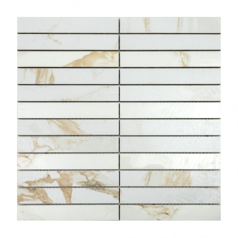 Kit Kat Capel Gold 30cm x 30cm Mosaic Tile