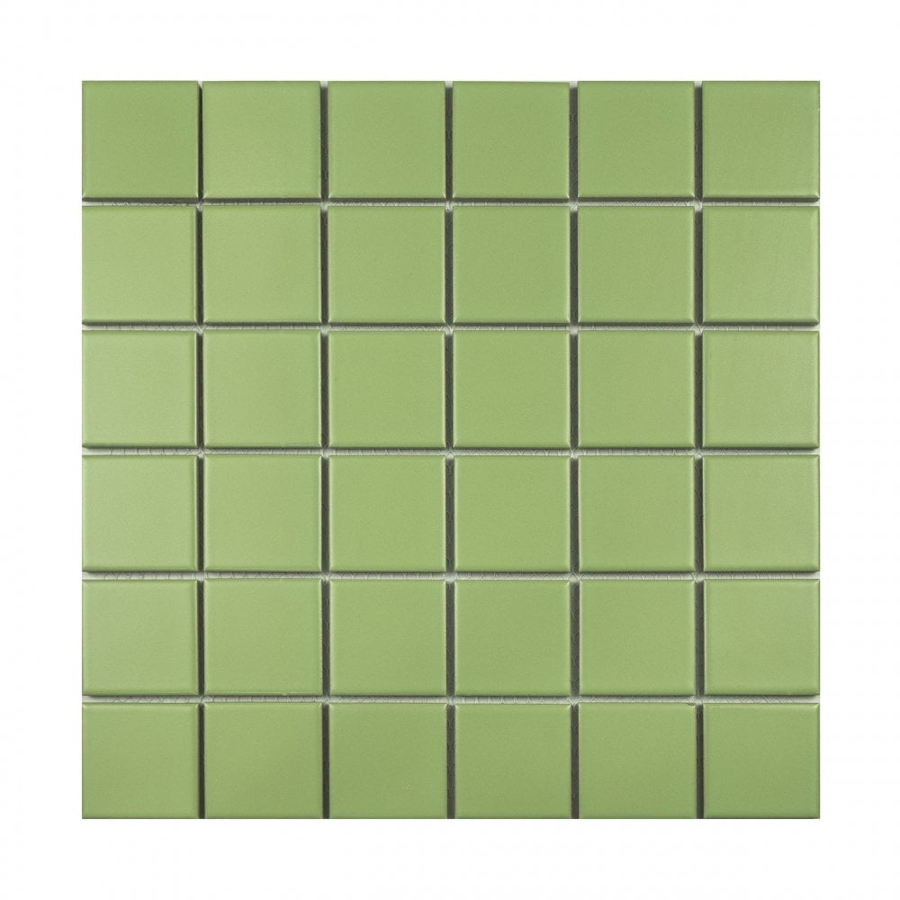 La Maison Lime 30.6cm x 30.6cm (4.8cm x 4.8cm) Square Mosaic Tile