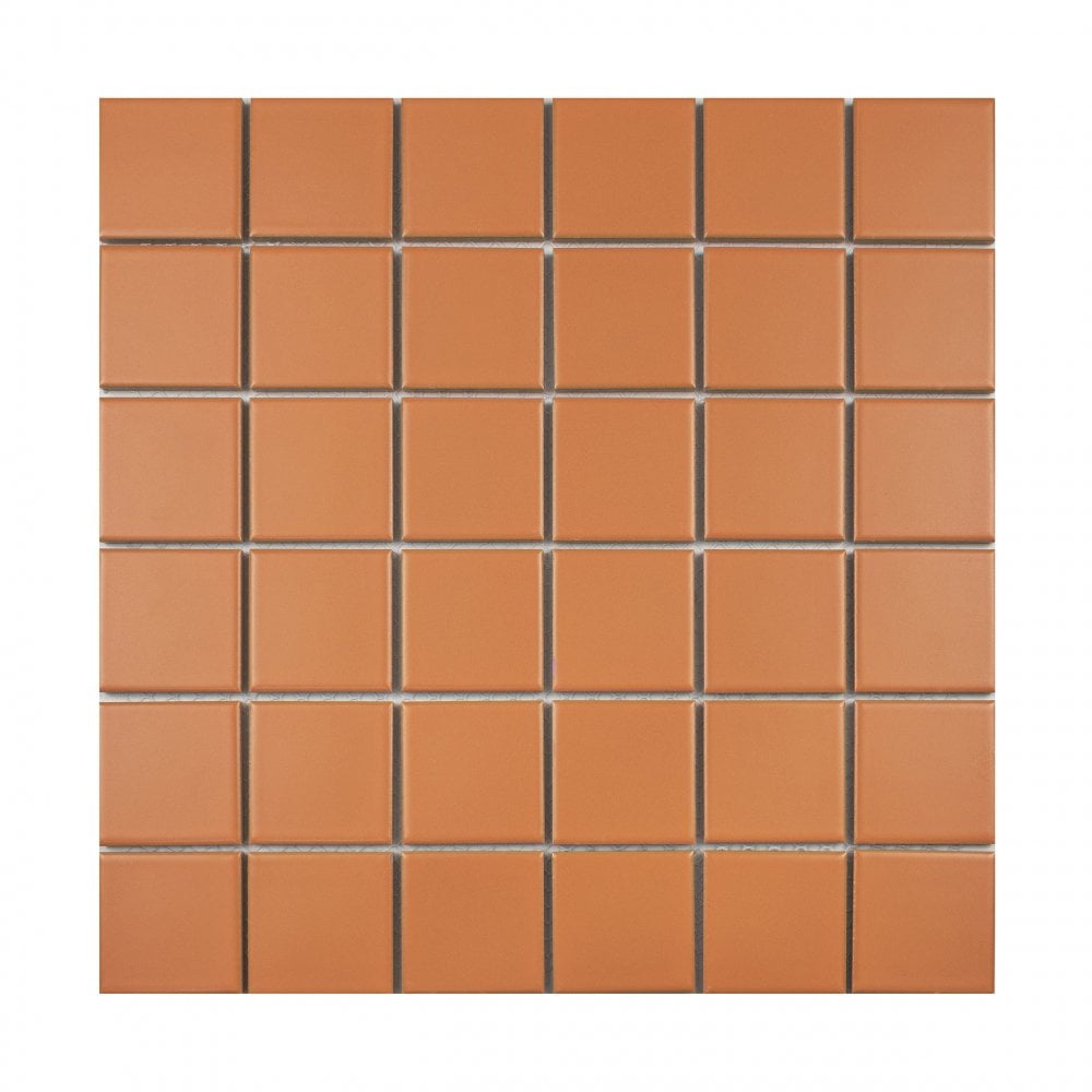 La Maison Tangerine 30.6cm x 30.6cm (4.8cm x 4.8cm) Square Mosaic Tile