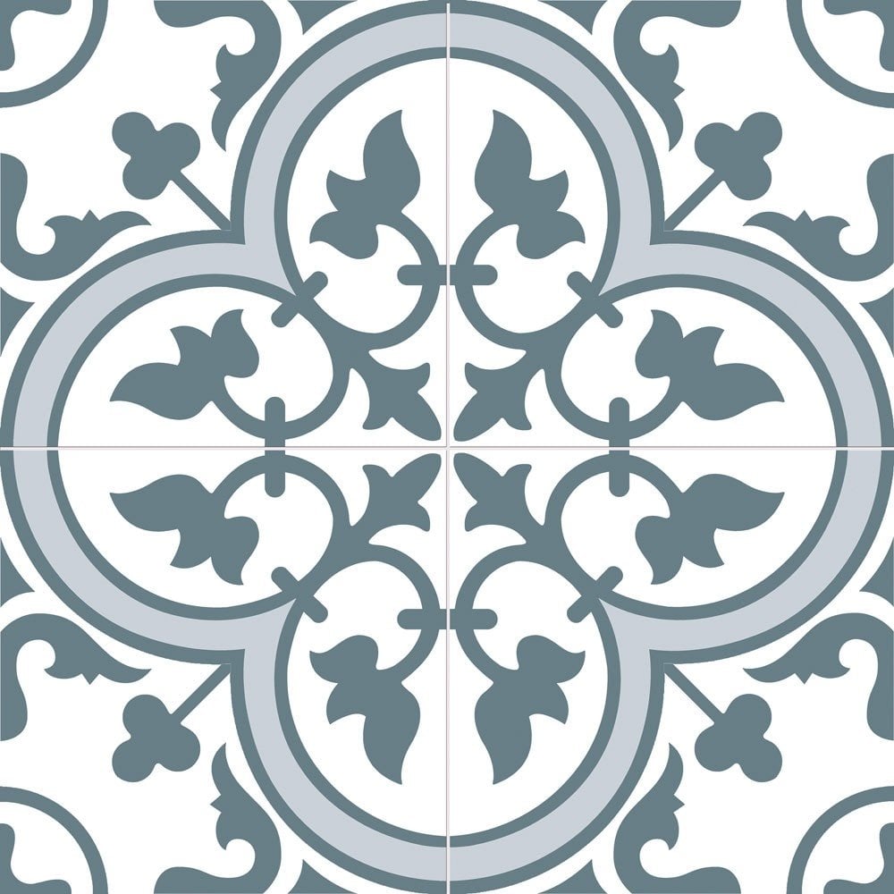 Ledbury Marina Blue 45cm x 45cm Wall & Floor Tile