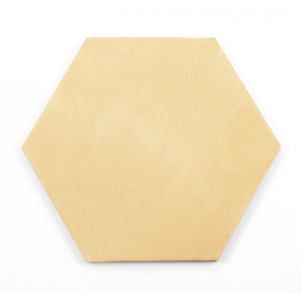 Lily Hex Base Hexagon Summer Yellow 22.8cm x 19.8cm Wall & Floor Tile