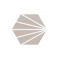 Lily Hex Hexagon Clay 22.8cm x 19.8cm Wall & Floor Tile