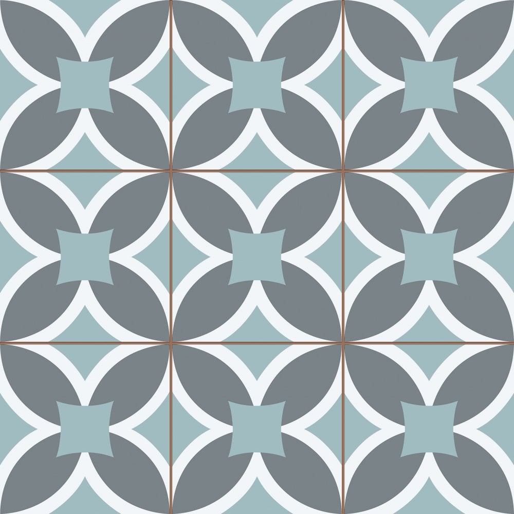 Lisbone Soft Blue 45cm x 45cm Wall and Floor Tile