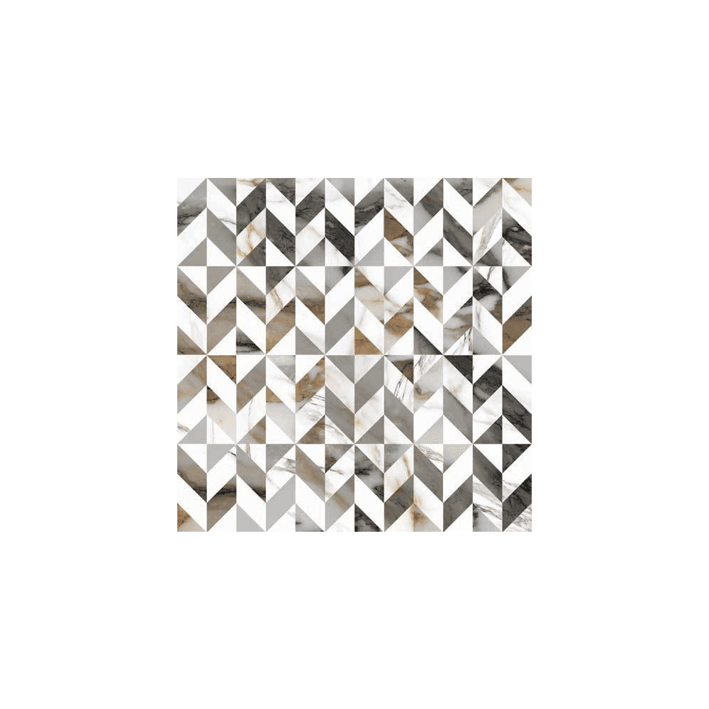 Luce Grey Decor 60cm x 60cm Wall & Floor Tile