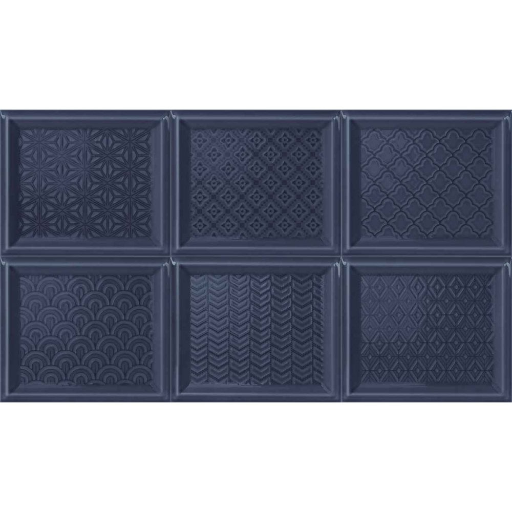 Madison Decor Blue Navy 12cm x 14cm Wall Tile
