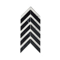Marmi Black Marble Polished 27.5cm x 15cm Mosaic Tile