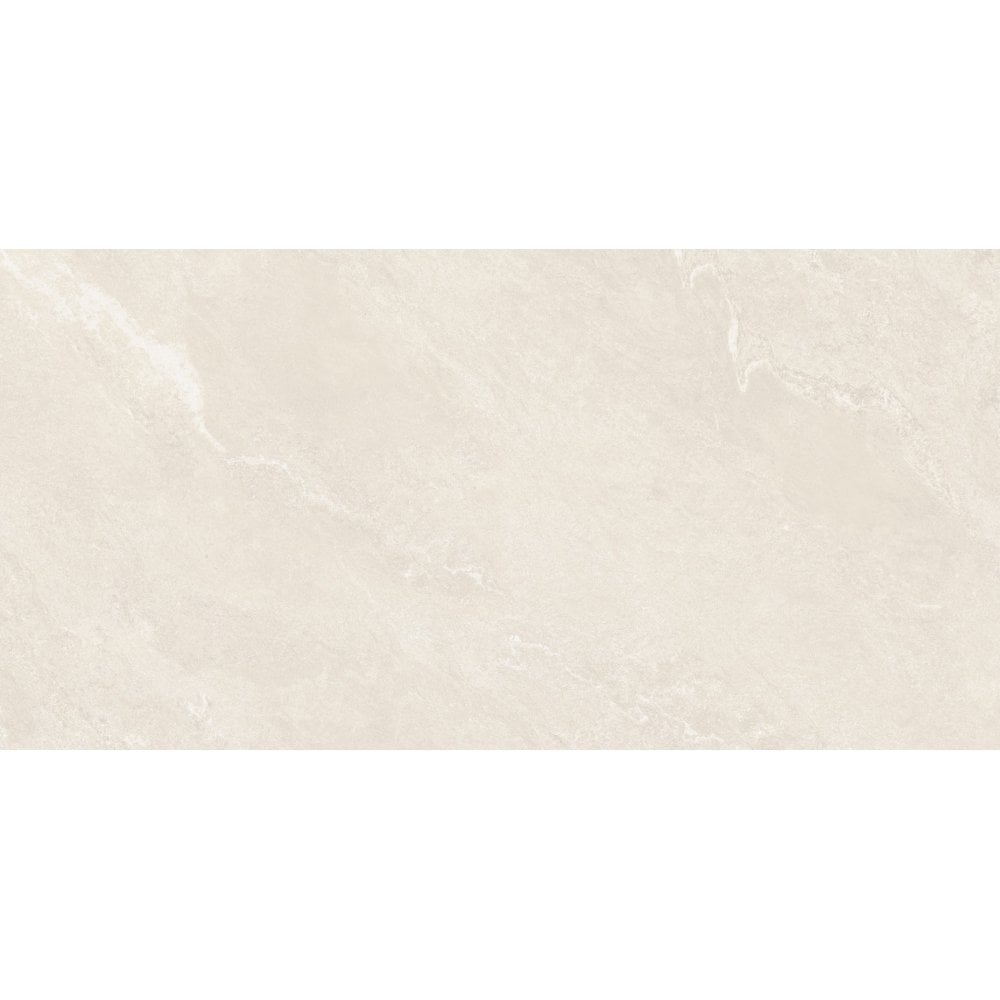 Marmostone Ivory Rectified Matt Stone Effect Porcelain Wall & Floor Tile 60cm x 120cm