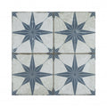 Metropolistyle Star Indigo Pattern 45cm x 45cm Wall & Floor Tile