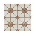 Metropolistyle Star Sienna Pattern 45cm x 45cm Wall & Floor Tile