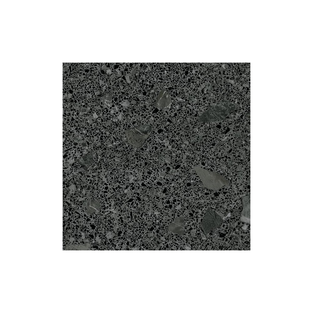Miscela Graphite Terrazzo 60cm x 60cm Wall & Floor Tile