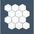 Mont Blanc Statuario Hexagon Mosaic (7.3cm x 7.3cm) 26cm x 27.8cm Wall & Floor Tile